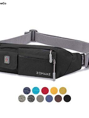 Small Crossbody Fanny Pack for Women Men, Runner Belt Bag with Adjustable